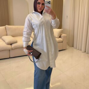 شميز بوبلين طويل