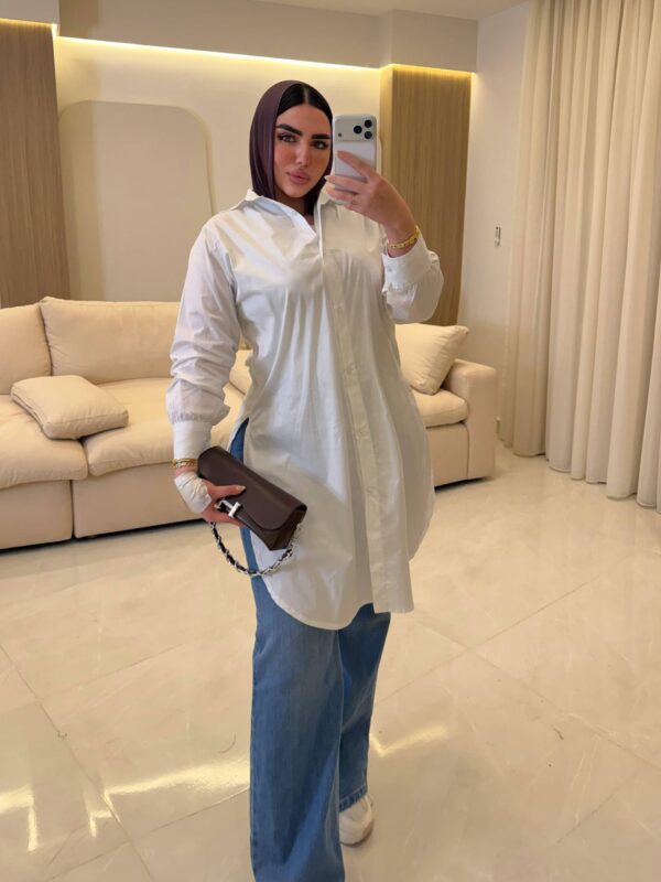 شميز بوبلين طويل