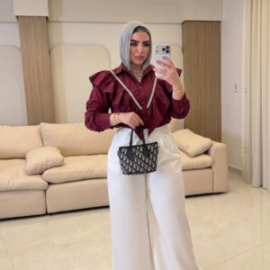 بلوزه بوبلين ادوار