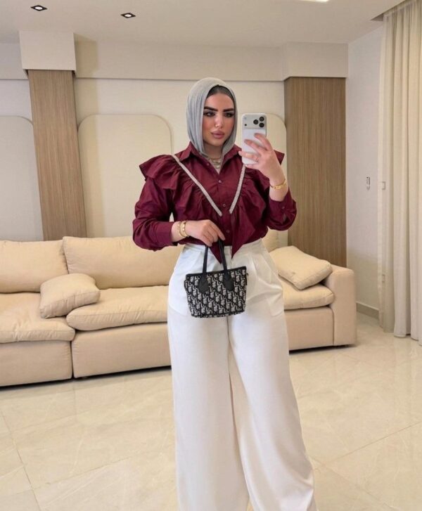 بلوزه بوبلين ادوار