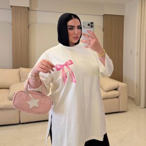 تيشرت قطن فيونكه