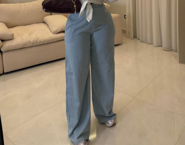 جينز وايد ليج