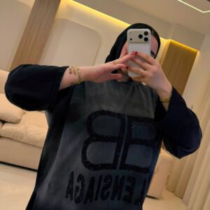 تيشرت  Balenciaga  Washed Grey