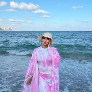 Floral Beach  بوركيني 4 قطع