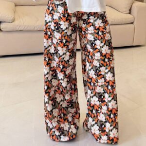 بنطلون Floral Bloom Wide-Leg