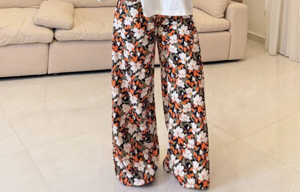 بنطلون Floral Bloom Wide-Leg