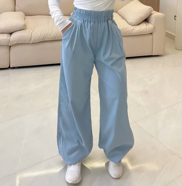 بنطلون جينز Smocked Waist Balloon