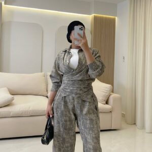 سوت Textured Wrap-Shirt  Balloon