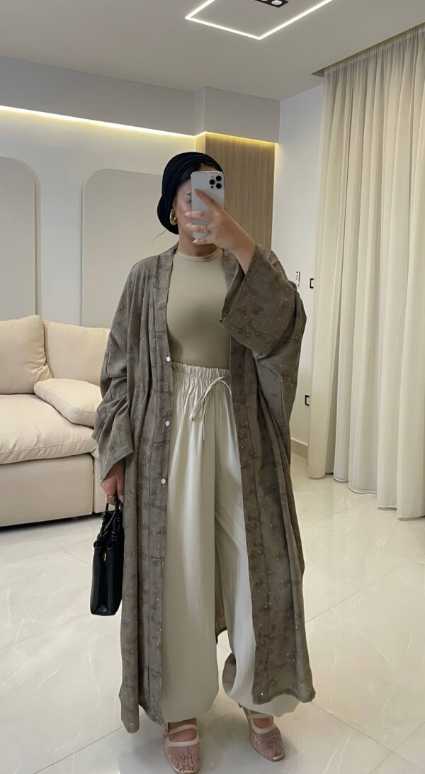 شميزShimmering Oversized Long شميز