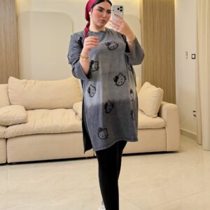 تيشرت Hello Kitty Acid Wash