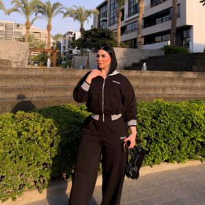 سوت Two-Piece Tracksuit | Prada Logo Zip Jacket & Wide-Leg Pants
