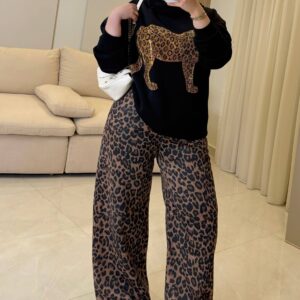 سوت Leopard Embroidered Tracksuit