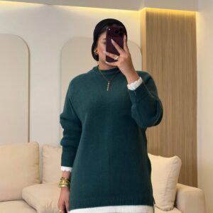 بلوفر Layered Knitted Pullover