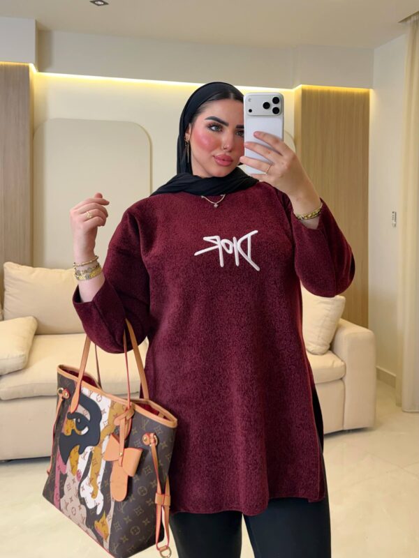 بلوفر Dior Embroidered Longline Knitted Pullover