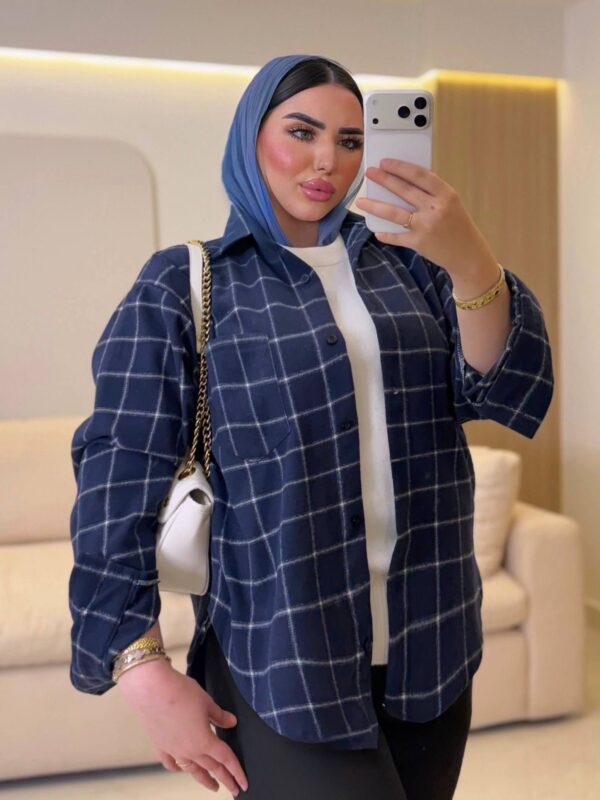 شميز Grid Check Flannel Shirt