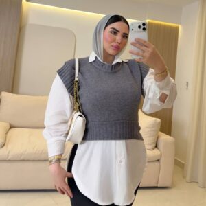 photo_2026-10-24_12-10-03 بلوفر كت Sleeveless Cable-Knit Pullover Vest