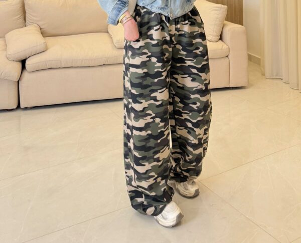 بنطلون Camouflage Wide-Leg Pants